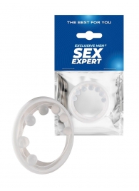 Эрекционное кольцо с мягкой стимулирующей насадкой - Sex Expert - в Люберцах купить с доставкой