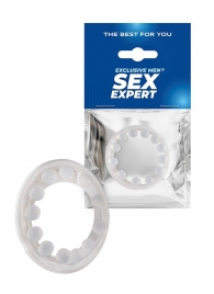Эрекционное кольцо со стимулирующими шариками на поверхности - Sex Expert - в Люберцах купить с доставкой