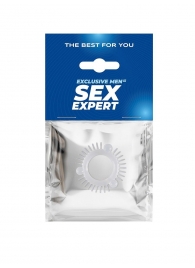 Эластичное эрекционное кольцо с 3 шариками и шипами - Sex Expert - в Люберцах купить с доставкой