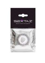 Эластичное эрекционное кольцо с длинными черными «ресничками» - Sextaz - в Люберцах купить с доставкой