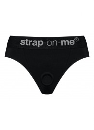 Черные трусики для насадок Heroine Lingerie Harness - size XL - Strap-on-me - купить с доставкой в Люберцах