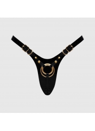 Черный пояс для фиксации насадок Strap-On-Me Leatherette Harness Fabulous - Strap-on-me - купить с доставкой в Люберцах