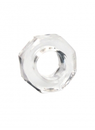 Прозрачное эрекционное кольцо в форме гайки - Sex Expert - в Люберцах купить с доставкой