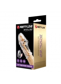 Прозрачная насадка на пенис Booker - 8 см. - Baile - в Люберцах купить с доставкой