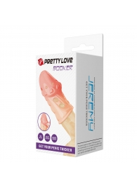 Телесная насадка на пенис Booker - 8 см. - Baile - в Люберцах купить с доставкой