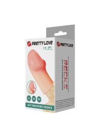 Телесная насадка на пенис Huel - 9 см. - Baile - в Люберцах купить с доставкой