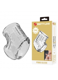 Прозрачная насадка на пенис и мошонку - Baile - в Люберцах купить с доставкой