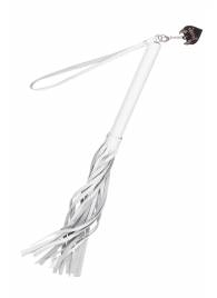 Белая кожаная плеть - 50 см. - Pecado - купить с доставкой в Люберцах