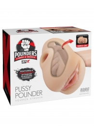 Телесный мастурбатор-вагина Pussy Pounder Squeeze Stroker - Pipedream - в Люберцах купить с доставкой