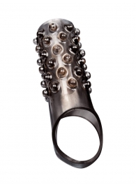 Дымчатая насадка на пенис с выпуклостями - 12 см. - Sex Expert - в Люберцах купить с доставкой