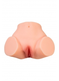 Телесный реалистичный мастурбатор-полуторс с 2 любовными входами - No Name - в Люберцах купить с доставкой