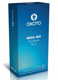 Презервативы OKOTO Mega Mix - 18 шт. - Sitabella - купить с доставкой в Люберцах