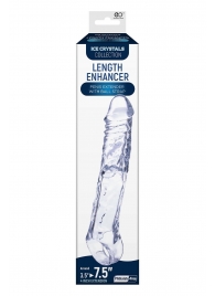 Прозрачная насадка-удлинитель Length Enhancer с подхватом - 22,3 см. - NMC - в Люберцах купить с доставкой