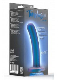 Синяя насадка с гладкой поверхностью Surrender 5.75 Inch Intermediate Pegging Dildo - 14,6 см. - Blush Novelties - купить с доставкой в Люберцах