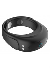 Черное эрекционное виброкольцо на ремешках - Boys of Toys - в Люберцах купить с доставкой