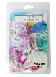 Набор из 3 эрекционных прозрачных колец - Boys of Toys - в Люберцах купить с доставкой