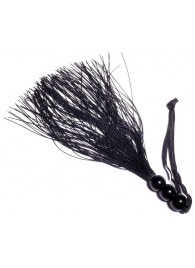 Черная силиконовая плетка - 25,4 см. - Boys of Toys - купить с доставкой в Люберцах