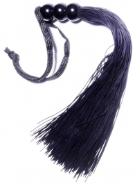 Черная силиконовая плетка - 25,4 см. - Boys of Toys - купить с доставкой в Люберцах