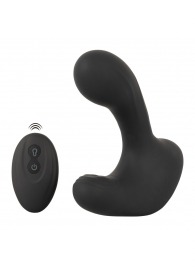 Черная анальная вибропробка с функцией расширения RC Butt Plug with 3 functions - Orion - в Люберцах купить с доставкой