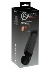 Черный вибромастурбатор с трехточечной стимуляцией Penis Trainer with 3 Point Stimulation - Orion - в Люберцах купить с доставкой