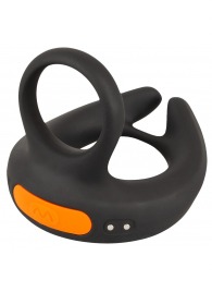 Черный вибростимулятор мошонки RC Scrotum Stimulator with Vibration - Orion - в Люберцах купить с доставкой