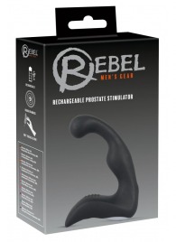 Черный перезаряжаемый стимулятор простаты с вибрацией - 14,6 см. - Orion - в Люберцах купить с доставкой