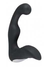 Черный перезаряжаемый стимулятор простаты с вибрацией - 14,6 см. - Orion - в Люберцах купить с доставкой
