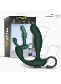 Зеленый вибромассажёр простаты Greeny - 12,8 см. - Intoyou - в Люберцах купить с доставкой