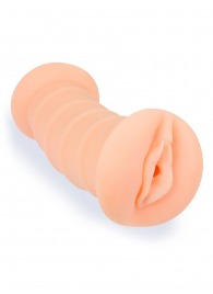 Телесный двусторонний мастурбатор с вибропулей и эрекционными кольцами в комплекте - Sexy Girl - в Люберцах купить с доставкой