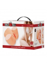 Телесный мастурбатор Liora с 2 любовными тоннелями - Baile - в Люберцах купить с доставкой