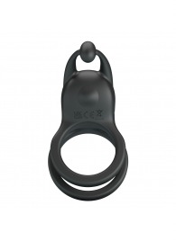 Черное перезаряжаемое виброкольцо Goodwin - Baile - в Люберцах купить с доставкой