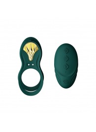 Зеленое эрекционное виброкольцо Bayek с пультом ДУ - Zalo - в Люберцах купить с доставкой