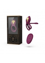 Фиолетовое эрекционное виброкольцо Bayek с пультом ДУ - Zalo - в Люберцах купить с доставкой