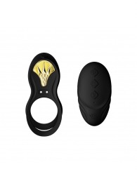 Черное эрекционное виброкольцо Bayek с пультом ДУ - Zalo - в Люберцах купить с доставкой