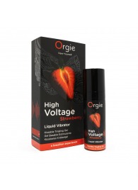 Жидкий вибратор Orgie High Voltage Strawberry - 15 мл. - ORGIE - купить с доставкой в Люберцах