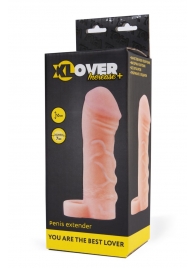 Фаллическая удлиняющая насадка с кольцом для фиксации - 16 см. - ToyFa - в Люберцах купить с доставкой