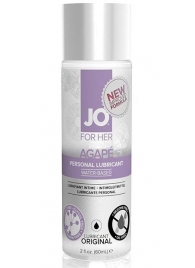 Лубрикант на водной основе для женщин JO AGAPE LUBRICANT ORIGINAL - 60 мл. - System JO - купить с доставкой в Люберцах