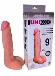 Фаллическая насадка Харнесс UNICOCK 9  - 24 см. - LOVETOY (А-Полимер) - купить с доставкой в Люберцах