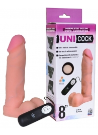 Фаллическая насадка Харнесс UNICOCK 8  с вибрацией - 20 см. - LOVETOY (А-Полимер) - купить с доставкой в Люберцах
