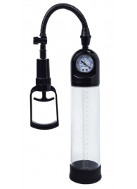 Чёрная вакуумная помпа A-toys с манометром и прозрачной колбой - A-toys - в Люберцах купить с доставкой