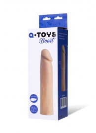 Реалистичная насадка с ярко выраженной головкой - 16,5 см. - A-toys - в Люберцах купить с доставкой