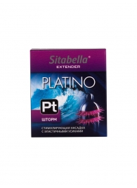 Стимулирующая насадка со спиралью из усиков Platino  Шторм - Sitabella - купить с доставкой в Люберцах