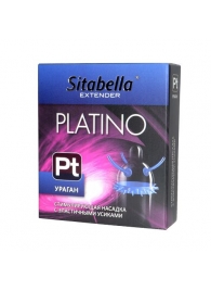 Стимулирующая насадка с усиками и шипиками Platino  Ураган - Sitabella - купить с доставкой в Люберцах