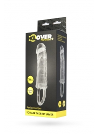 Прозрачная насадка с петлёй для фиксации - 14 см. - ToyFa - в Люберцах купить с доставкой