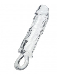 Прозрачная насадка с петлёй для фиксации - 14 см. - ToyFa - в Люберцах купить с доставкой