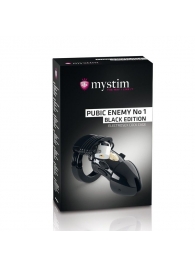 Пояс верности с электростимуляцией Mystim Pubic Enemy No1 Black Edition - MyStim - купить с доставкой в Люберцах