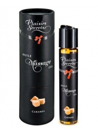 Массажное масло с ароматом карамели Huile de Massage Gourmande Caramel - 59 мл. - Plaisir Secret - купить с доставкой в Люберцах