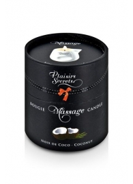 Массажная свеча с ароматом кокоса Bougie de Massage Gourmande Coco - 80 мл. - Plaisir Secret - купить с доставкой в Люберцах