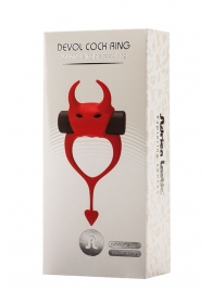 Красное эрекционное кольцо в форме дьяволенка DEVOL COCKRING - Adrien Lastic - в Люберцах купить с доставкой