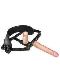 Женский страпон с вагинальной пробкой Woman Strap - 18 см. - LOVETOY (А-Полимер) - купить с доставкой в Люберцах